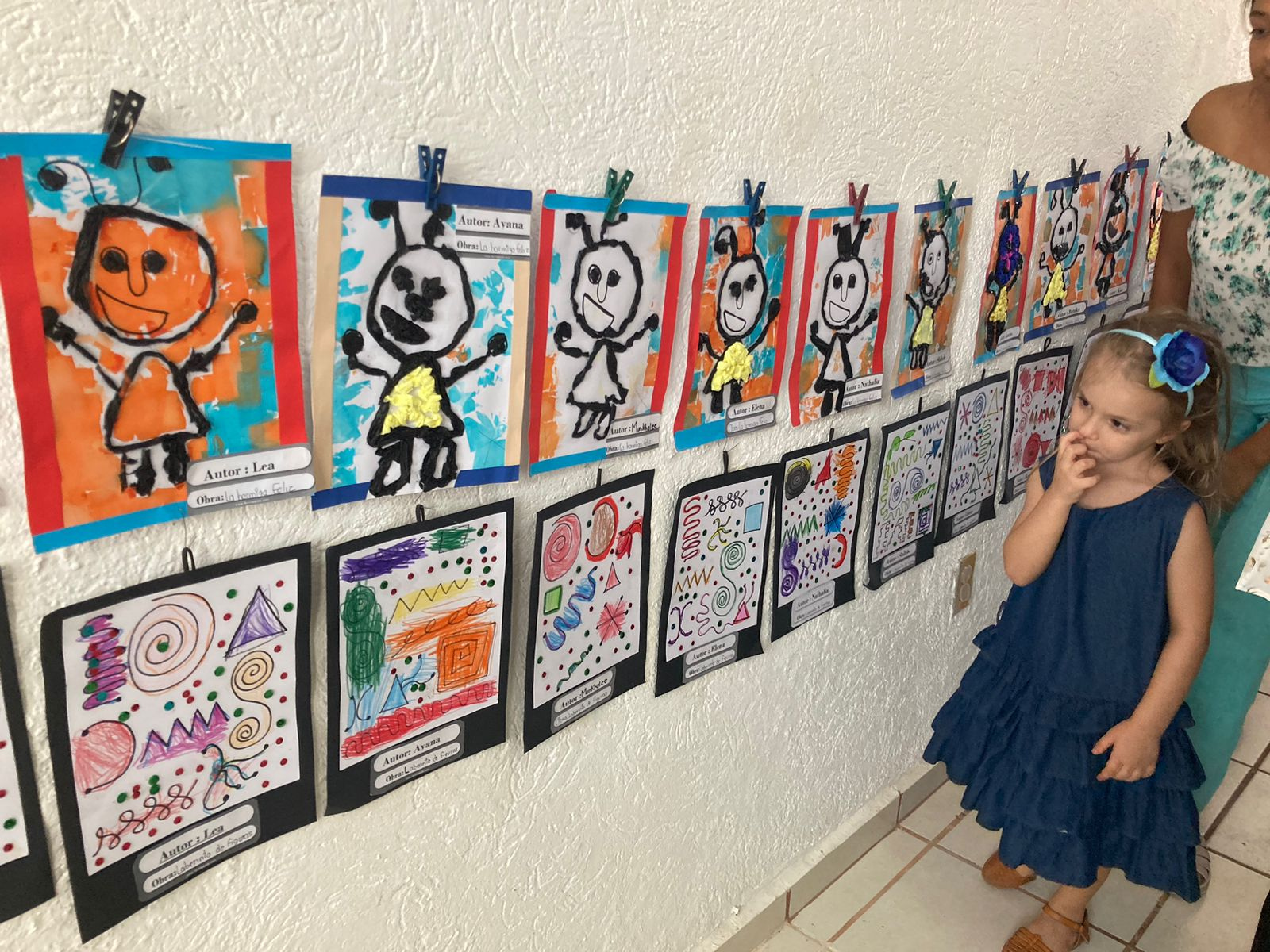 Exposición de obras realizadas por los niños
