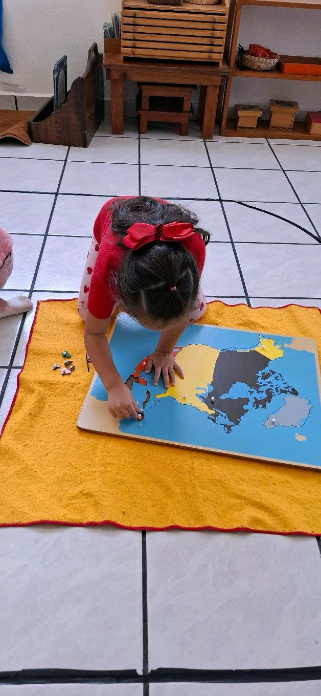 Trabajo Montessori de geografía